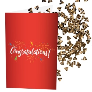 Poop Bomb Card | Congratulations | Increase The Glitter | Add A Custom Message To The Inside & Outside | Add Stickers To The Inside & Outside | Anonymous Prank Website | Prank Mail | Ship Your Enemies Glitter