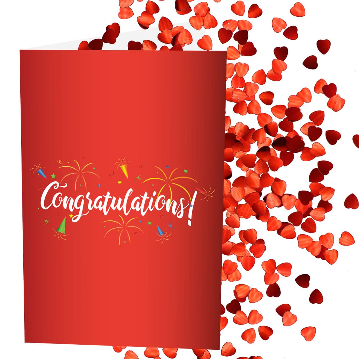 Heart Bomb Card | Congratulations | Increase The Glitter | Add A Custom Message To The Inside & Outside | Add Stickers To The Inside & Outside | Anonymous Prank Website | Prank Mail | Ship Your Enemies Glitter