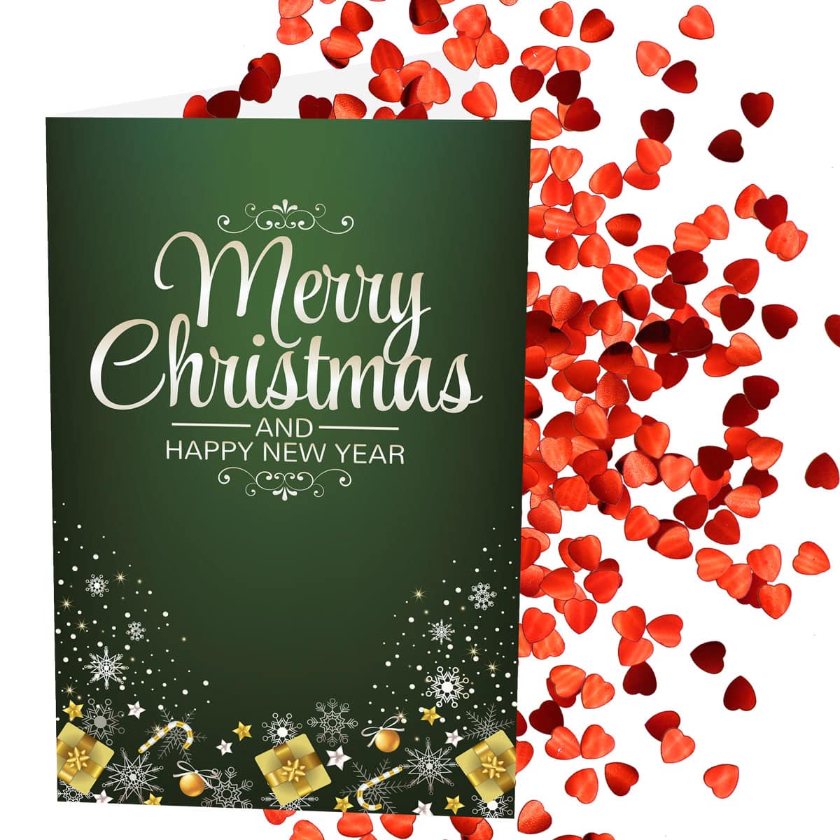 Heart Bomb Card | Marry Christmas | Increase The Glitter | Add A Custom Message To The Inside & Outside | Add Stickers To The Inside & Outside | Anonymous Prank Website | Prank Mail | Ship Your Enemies Glitter